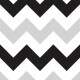 Papel de Parede Chevron Preto e Branco com Cinza