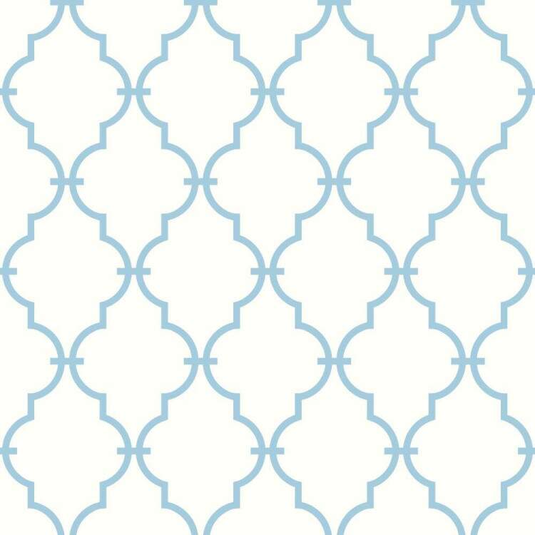 Papel de Parede Geomtrico Trelia Azul