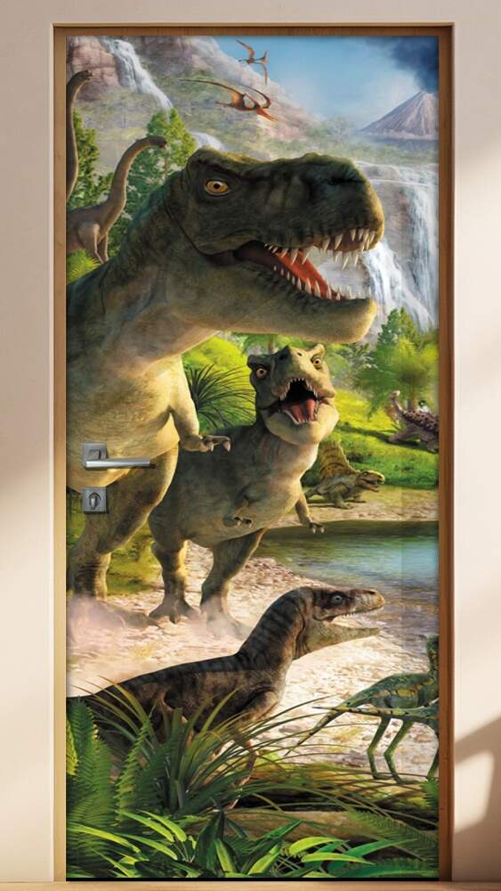 Adesivo Para Porta Dinossauros 02