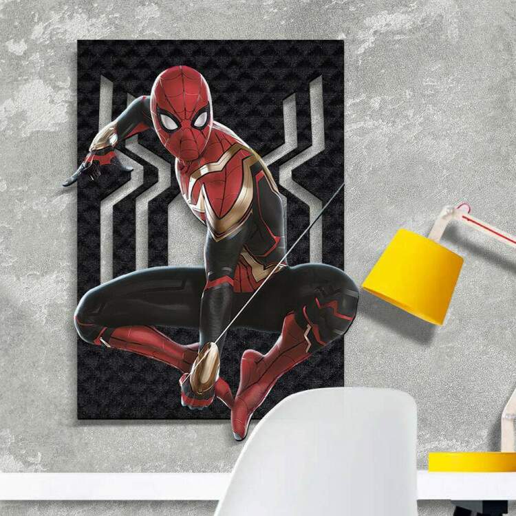 Quadro Decorativo Vazado Impresso Homem Aranha