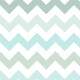 Papel de Parede Chevron Branco com Tons de Verde