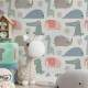 Papel de Parede Infantil Animais Baby