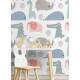 Papel de Parede Infantil Animais Baby