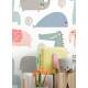 Papel de Parede Infantil Animais Baby