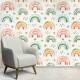 Papel de Parede Infantil Arco-�ris Aquarela