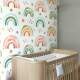 Papel de Parede Infantil Arco-�ris Aquarela