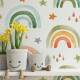 Papel de Parede Infantil Arco-�ris Aquarela