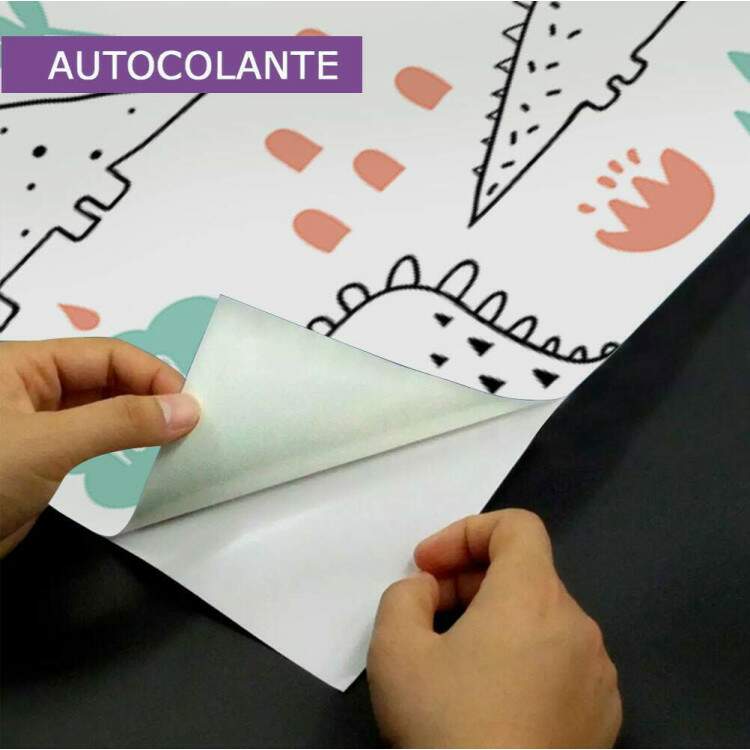 Papel de Parede Infantil Dinossauros Minimalista