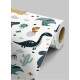 Papel de Parede Infantil Dinossauros Azuis