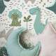 Papel de Parede Infantil Dinossauros Verde Baby