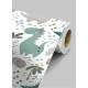 Papel de Parede Infantil Dinossauros Verde Baby