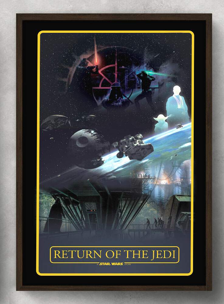 Quadro Decorativo Geek Star Wars Return of The Jedi