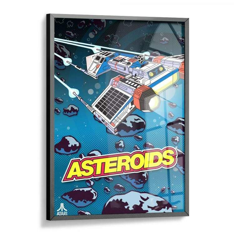 Quadro Decorativo Geek Art Jogo Atary Asteroids