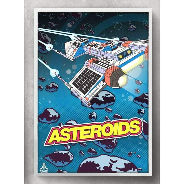 Quadro Decorativo Geek Art Jogo Atary Asteroids