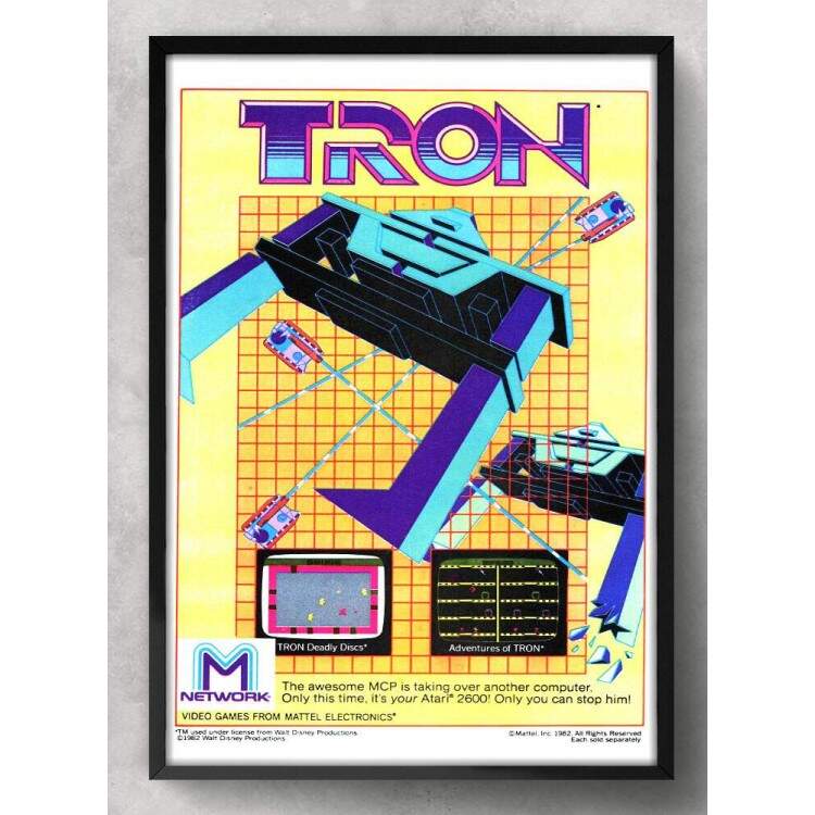 Quadro Decorativo Geek Atary Tron