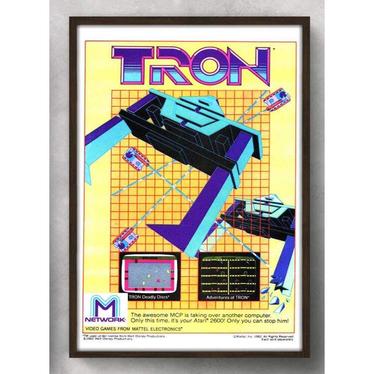 Quadro Decorativo Geek Atary Tron