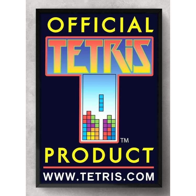 Quadro Decorativo Geek Jogo Tetris