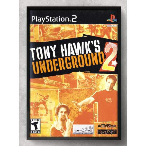 Quadro Decorativo Geek Jogo Tony Hawks Underground