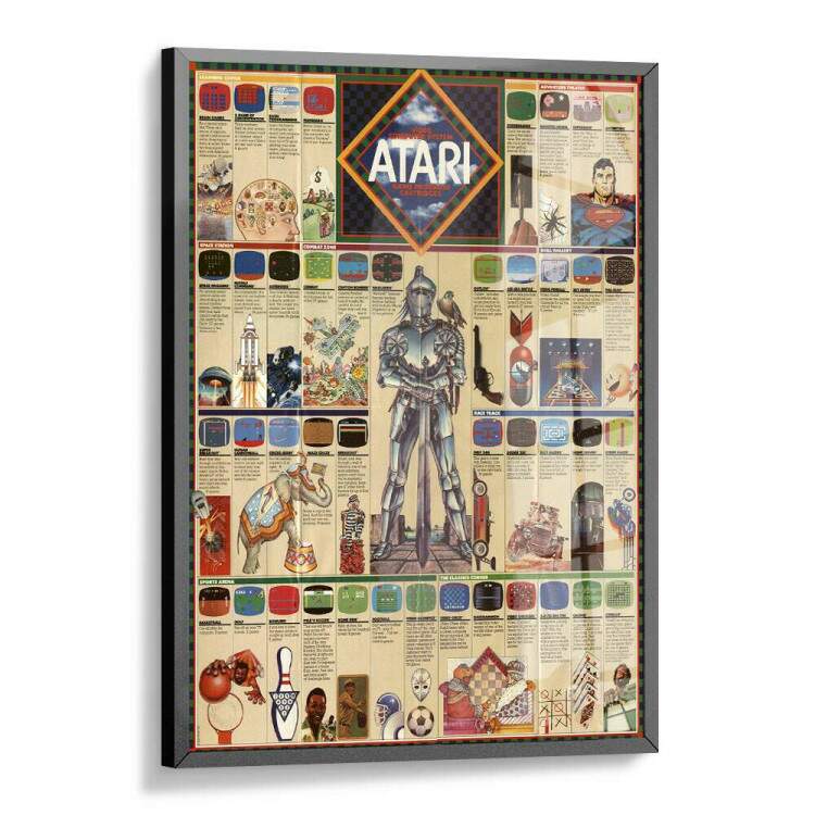 Quadro Decorativo Geek Jogos de Atari