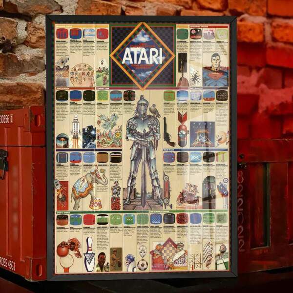 Quadro Decorativo Geek Jogos de Atari