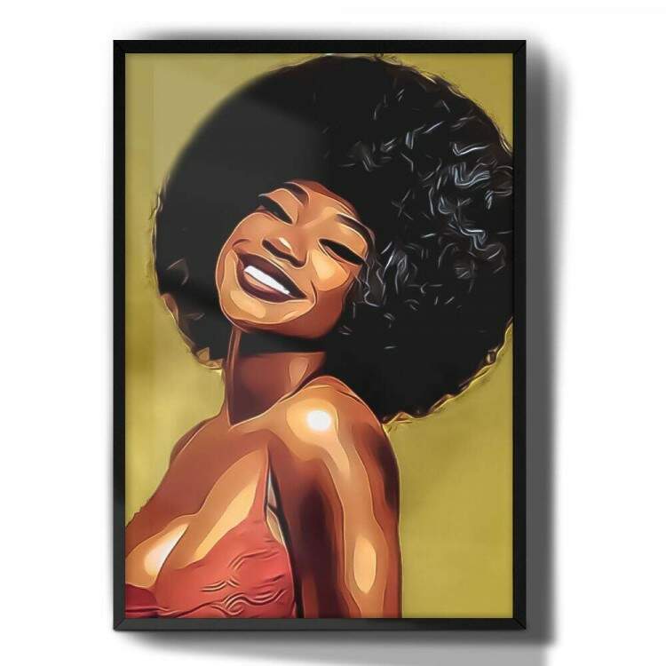 Quadro Decorativo Pin-Up Mulher Art Power