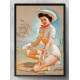 Quadro Decorativo Pin-Up Mulher Boiadeira