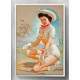 Quadro Decorativo Pin-Up Mulher Boiadeira