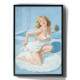 Quadro Decorativo Pin-Up Mulher Loira de Toalha