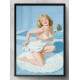 Quadro Decorativo Pin-Up Mulher Loira de Toalha
