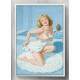 Quadro Decorativo Pin-Up Mulher Loira de Toalha