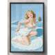 Quadro Decorativo Pin-Up Mulher Loira de Toalha