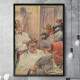 Quadro Decorativo Barbearia Pintura do Corte