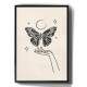 Quadro Decorativo Abstrato M�o Segurando Borboleta