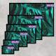 Quadro Decorativo Abstrato Folhas Verdes