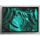 Quadro Decorativo Abstrato Folhas Verdes