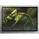 Quadro Decorativo Abstrato Pintura Camale�o