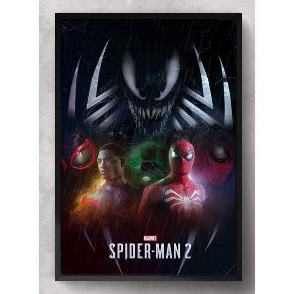 Quadro Decorativo H�roi Jogo Homem Aranha