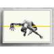Quadro Decorativo Abstrato Olympiadas Poligonal