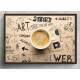 Quadro Decorativo Coffe Rotina Di�ria