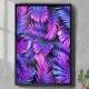 Quadro Decorativo Folhas Tons de Roxo