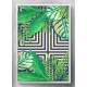 Quadro Decorativo Abstrato Grego com Folhas