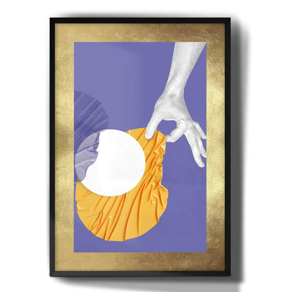 Quadro Decorativo Abstrato M�o Minimalista