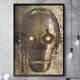 Quadro Decorativo Abstrato Capacete Robo Retr�