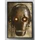 Quadro Decorativo Abstrato Capacete Robo Retr�