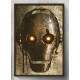 Quadro Decorativo Abstrato Capacete Robo Retr�