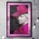 Quadro Decorativo Abstrato Est�tua de Rosa