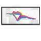 Quadro Decorativo Slim Abstrato Blocos 3D