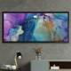 Quadro Decorativo Slim Abstrato Efeito M�rmore