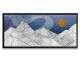 Quadro Decorativo Slim Abstrato Montanhas