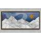 Quadro Decorativo Slim Abstrato Montanhas
